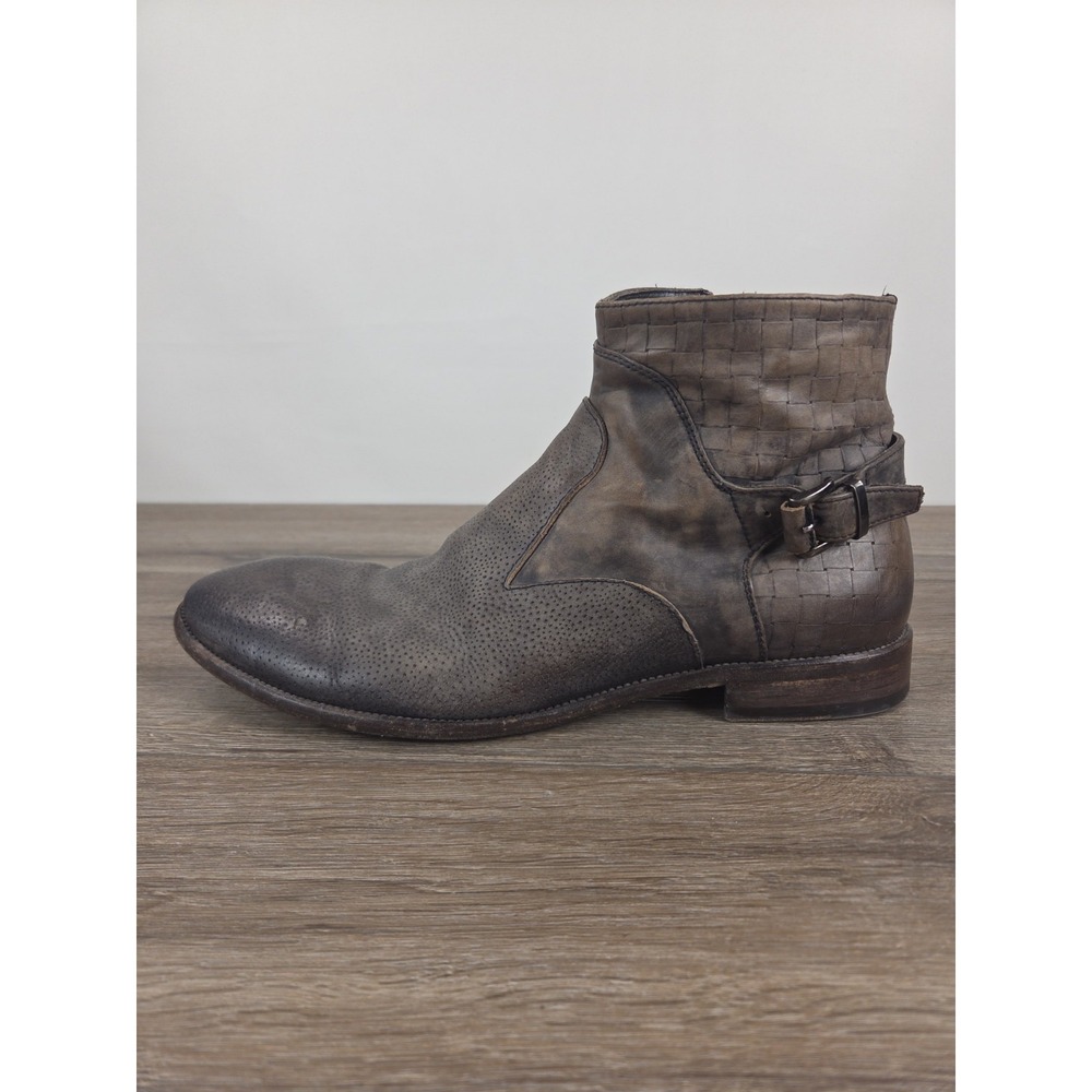 Jo Ghost Brown Leather Chelsea Boots Side Zipper Men's Size 45 EU Vero Cuoio - Picture 6 of 14